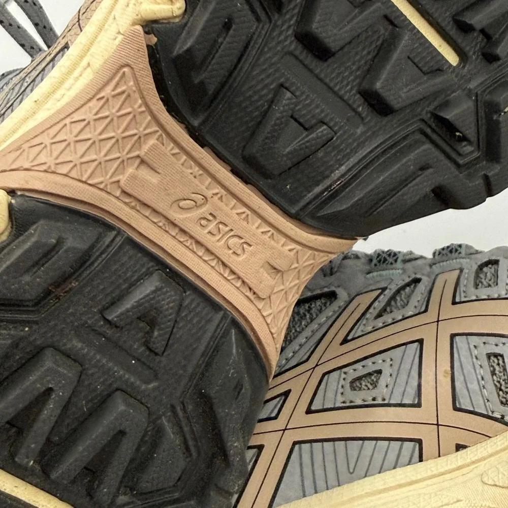 Asics Gel-Venture 7 Size‎ 7 Grey Rose Gold Trail Running Shoes Athleisure